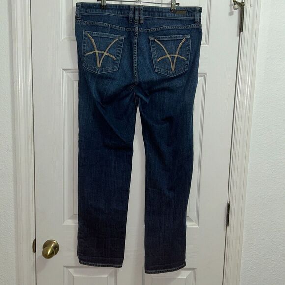 Kut from the Kloth Jeans Women's Sz 12 Katherine Boyfriend Dark Wash Stretch - Picture 4 of 6